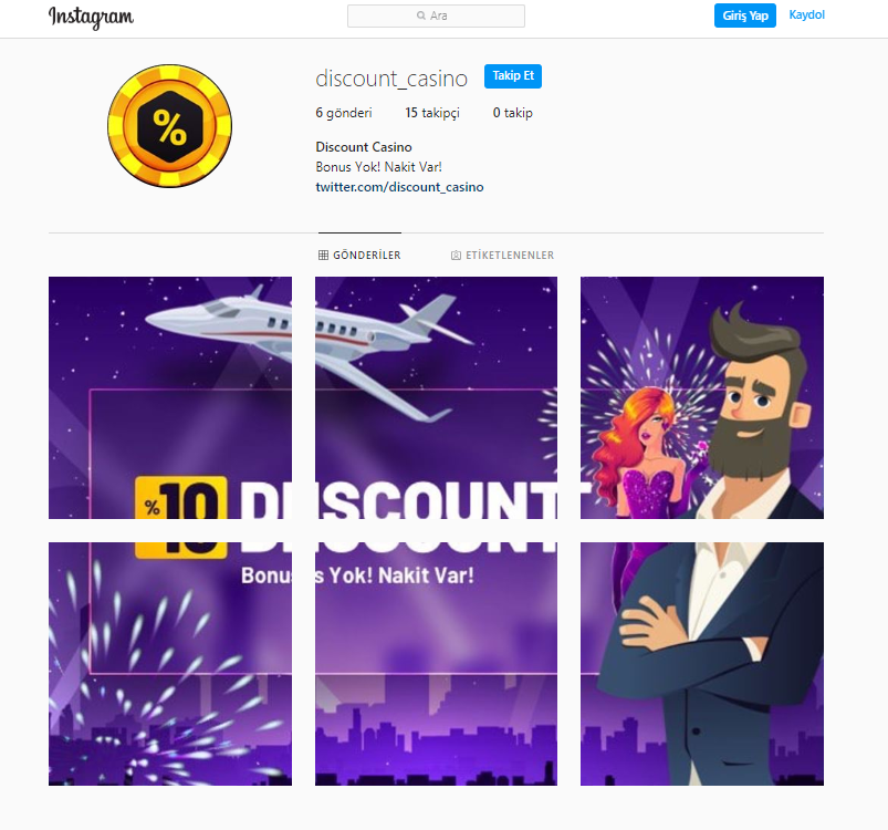 Discount Casino İnstagram